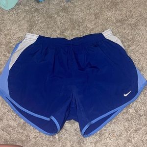 blue/light blue/white nike shorts
